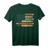 USA Flagge Indianer T-Shirt mit Mystischer Feder – Tribal, Boho Chic und Native American Pride für Halloween, Silvester & Geburtstage