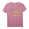 USA Flagge Indianer T-Shirt mit Mystischer Feder – Tribal, Boho Chic und Native American Pride für Halloween, Silvester & Geburtstage