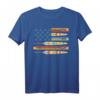 USA Flagge Indianer T-Shirt mit Mystischer Feder – Tribal, Boho Chic und Native American Pride für Halloween, Silvester & Geburtstage