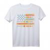 USA Flagge Indianer T-Shirt mit Mystischer Feder – Tribal, Boho Chic und Native American Pride für Halloween, Silvester & Geburtstage