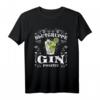 Lustiges Blutgruppe Gin Positiv T-Shirt für Gin Tonic Liebhaber, Barkeeper & Partygänger – Perfektes Geschenk für Gin-Fans