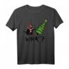 Lustiges Weihnachtskatzen T-Shirt mit frecher Miezekatze und Weihnachtsbaum - Perfektes Geschenk für Katzenpapa & Katzenmama in der Weihnachtszeit