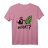 Lustiges Weihnachtskatzen T-Shirt mit frecher Miezekatze und Weihnachtsbaum - Perfektes Geschenk für Katzenpapa & Katzenmama in der Weihnachtszeit