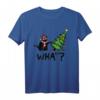 Lustiges Weihnachtskatzen T-Shirt mit frecher Miezekatze und Weihnachtsbaum - Perfektes Geschenk für Katzenpapa & Katzenmama in der Weihnachtszeit