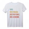 Udo Der Mann Der Mythos Die Legende Geschenk - Personalisierter Name Spruch T-Shirt für Männer, Papa, Opa & Onkel