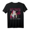 50. Geburtstag Einhorn mit Rollator T-Shirt für Frauen & Männer – Lustiges Geschenk zum 50. Geburtstag für Einhorn-Fans