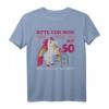 50. Geburtstag Einhorn mit Rollator T-Shirt für Frauen & Männer – Lustiges Geschenk zum 50. Geburtstag für Einhorn-Fans