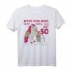 50. Geburtstag Einhorn mit Rollator T-Shirt für Frauen & Männer – Lustiges Geschenk zum 50. Geburtstag für Einhorn-Fans