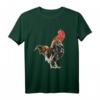 Hahn Aquarell T-Shirt mit Bauernhof Tiermotiv – Buntes Vogel-Design für Landwirte, Tierliebhaber und Bauern, ideales Geschenk