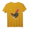Hahn Aquarell T-Shirt mit Bauernhof Tiermotiv – Buntes Vogel-Design für Landwirte, Tierliebhaber und Bauern, ideales Geschenk
