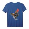 Hahn Aquarell T-Shirt mit Bauernhof Tiermotiv – Buntes Vogel-Design für Landwirte, Tierliebhaber und Bauern, ideales Geschenk