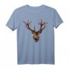 Hirsch T-Shirt Jäger Geschenk - Bayerisches Jagd Tracht Hemd für Oktoberfest, Volksfest & Kirmes mit Geweih-Design