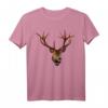 Hirsch T-Shirt Jäger Geschenk - Bayerisches Jagd Tracht Hemd für Oktoberfest, Volksfest & Kirmes mit Geweih-Design