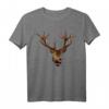Hirsch T-Shirt Jäger Geschenk - Bayerisches Jagd Tracht Hemd für Oktoberfest, Volksfest & Kirmes mit Geweih-Design