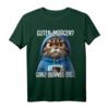 Guten Morgen? Ganz dünnes Eis! Lustiges Kaffee T-Shirt mit Spruch für Morgenmuffel, Katzenliebhaber & Humorvolle Geschenke
