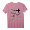 WW2 deutsche Kampfflugzeuge T-Shirt mit JU-87 Stuka, Bf 109, Fw 190 & mehr – Perfekt für Luftfahrtfans & Flugshows