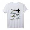WW2 deutsche Kampfflugzeuge T-Shirt mit JU-87 Stuka, Bf 109, Fw 190 & mehr – Perfekt für Luftfahrtfans & Flugshows