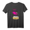 Malle Party Crew T-Shirt für Frauen - Lustiges Flamingo Wein JGA Mallorca Gruppenoutfit für Junggesellinnenabschied & Party-Urlaub