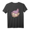 HapDeer Schneewittchen & Die Sieben Zwerge Dopey Big Face T-Shirt – Offiziell lizenziertes Disney-Geschenk für Männer, Frauen, Jungen & Mädchen