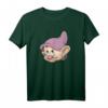 HapDeer Schneewittchen & Die Sieben Zwerge Dopey Big Face T-Shirt – Offiziell lizenziertes Disney-Geschenk für Männer, Frauen, Jungen & Mädchen