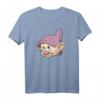 HapDeer Schneewittchen & Die Sieben Zwerge Dopey Big Face T-Shirt – Offiziell lizenziertes Disney-Geschenk für Männer, Frauen, Jungen & Mädchen