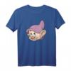 HapDeer Schneewittchen & Die Sieben Zwerge Dopey Big Face T-Shirt – Offiziell lizenziertes Disney-Geschenk für Männer, Frauen, Jungen & Mädchen