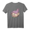 HapDeer Schneewittchen & Die Sieben Zwerge Dopey Big Face T-Shirt – Offiziell lizenziertes Disney-Geschenk für Männer, Frauen, Jungen & Mädchen