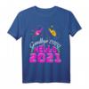 Goodbye 2020 Hello 2021 Silvester Outfit für Silvester Party – Lustiges T-Shirt für den Jahreswechsel