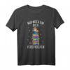 Nur Noch Ein Buch Lesen Eule Leseratte T-Shirt – Lustiges Bücher Spruch für Buchliebhaber und Bücherwürmer