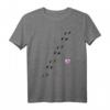 Meerschweinchen Fußspur Pfotenabdrücke T-Shirt - Liebesbeweis für Meerschweinchenfans, ideales Geschenk für Tierliebhaber