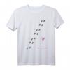 Meerschweinchen Fußspur Pfotenabdrücke T-Shirt - Liebesbeweis für Meerschweinchenfans, ideales Geschenk für Tierliebhaber