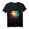 LGBTQ Gay Pride CSD Regenbogen Kussmund T-Shirt - Buntes Pride Outfit für CSD, Pride Month & Toleranzfeiern
