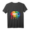 LGBTQ Gay Pride CSD Regenbogen Kussmund T-Shirt - Buntes Pride Outfit für CSD, Pride Month & Toleranzfeiern