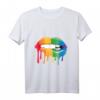 LGBTQ Gay Pride CSD Regenbogen Kussmund T-Shirt - Buntes Pride Outfit für CSD, Pride Month & Toleranzfeiern