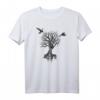 Wikinger Nordische Mythologie T-Shirt mit Yggdrasil, Odins Raben Hugin & Munin – Asgard & Runen Geschenk für Wikinger-Fans