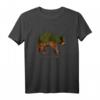 Bär Silhouette Wald Natur Umweltschutz Klima Design T-Shirt – Nachhaltiges Geschenk für Tier- und Naturliebhaber zu Geburtstag & Weihnachten
