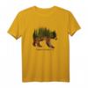 Bär Silhouette Wald Natur Umweltschutz Klima Design T-Shirt – Nachhaltiges Geschenk für Tier- und Naturliebhaber zu Geburtstag & Weihnachten