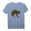 Bär Silhouette Wald Natur Umweltschutz Klima Design T-Shirt – Nachhaltiges Geschenk für Tier- und Naturliebhaber zu Geburtstag & Weihnachten