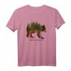 Bär Silhouette Wald Natur Umweltschutz Klima Design T-Shirt – Nachhaltiges Geschenk für Tier- und Naturliebhaber zu Geburtstag & Weihnachten