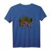 Bär Silhouette Wald Natur Umweltschutz Klima Design T-Shirt – Nachhaltiges Geschenk für Tier- und Naturliebhaber zu Geburtstag & Weihnachten