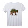 Bär Silhouette Wald Natur Umweltschutz Klima Design T-Shirt – Nachhaltiges Geschenk für Tier- und Naturliebhaber zu Geburtstag & Weihnachten