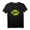 Lippen Kussmund 80er 90er Jahre T-Shirt - Perfektes Kostüm & Geschenk für Oldschool Motto Partys & Fans