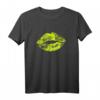 Lippen Kussmund 80er 90er Jahre T-Shirt - Perfektes Kostüm & Geschenk für Oldschool Motto Partys & Fans