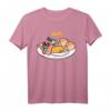 Gudetama Meh Food On A Plate T-Shirt - Offiziell lizenzierte Sanrio Bekleidung für Fans von Gudetama und Sanrio
