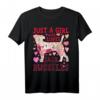 Jack Russell Terrier Just A Girl Who Loves Dog Flower Floral T-Shirt - Niedliches Hundedesign für Damen & Hundeliebhaber