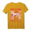 Jack Russell Terrier Just A Girl Who Loves Dog Flower Floral T-Shirt - Niedliches Hundedesign für Damen & Hundeliebhaber