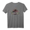Jurassic Park Original Fossil Silhouette Faded Logo T-Shirt - Offiziell lizenziertes Fan-Shirt für Dinosaurier- und Filmfans