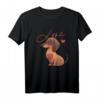 Dackelhund mit Herzdeko - Dachshundlove T-Shirt für Hundeliebhaber, Fans & Freunde als Geschenk für Valentinstag, Geburtstag & mehr