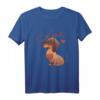 Dackelhund mit Herzdeko - Dachshundlove T-Shirt für Hundeliebhaber, Fans & Freunde als Geschenk für Valentinstag, Geburtstag & mehr