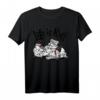 HapDeer 101 Dalmatians T-Shirt - Vintage Design mit 'Life Is Ruff' für Hundeliebhaber & Disney-Fans